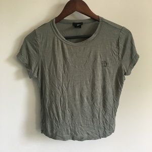 CLOSET PURGE Wet Seal | Olive Green Hashtag Crop